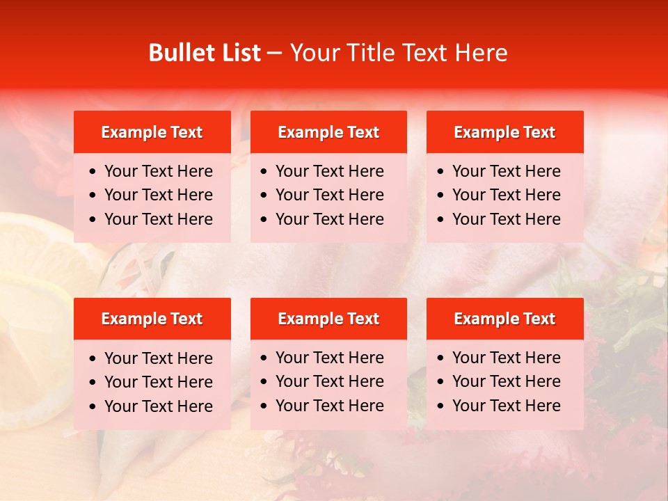 Isolated Delicacy Lunch PowerPoint Template