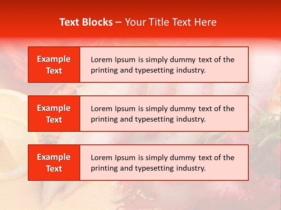 Isolated Delicacy Lunch PowerPoint Template