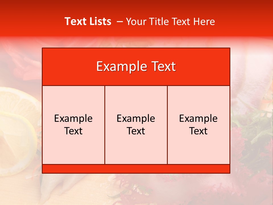Isolated Delicacy Lunch PowerPoint Template