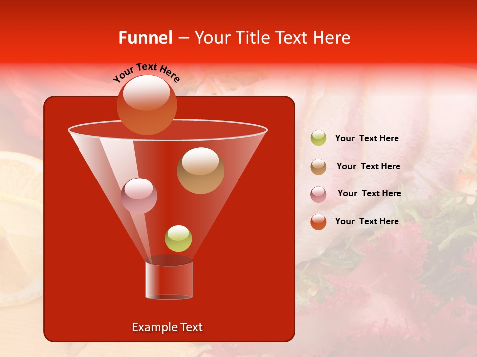 Isolated Delicacy Lunch PowerPoint Template