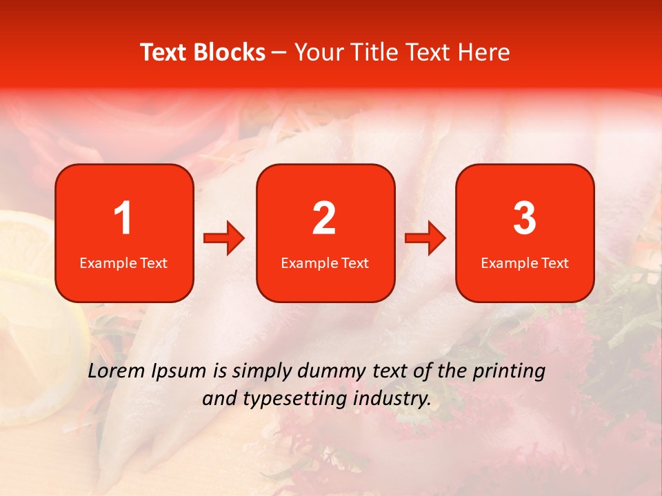 Isolated Delicacy Lunch PowerPoint Template