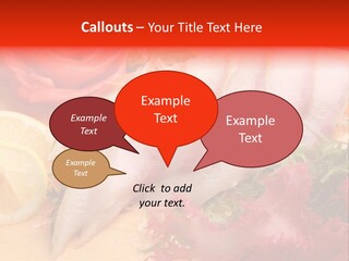 Isolated Delicacy Lunch PowerPoint Template