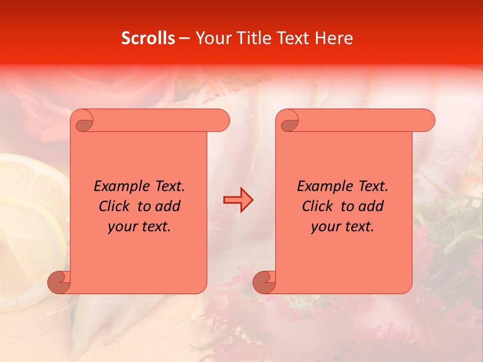 Isolated Delicacy Lunch PowerPoint Template