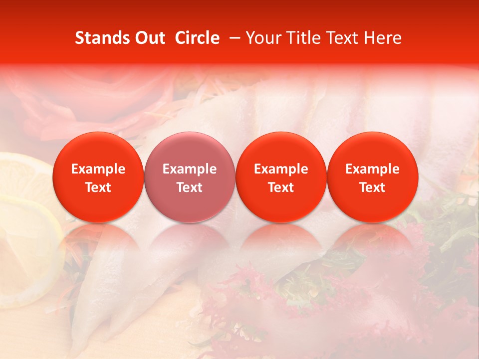 Isolated Delicacy Lunch PowerPoint Template