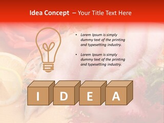 Isolated Delicacy Lunch PowerPoint Template