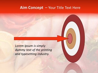 Isolated Delicacy Lunch PowerPoint Template