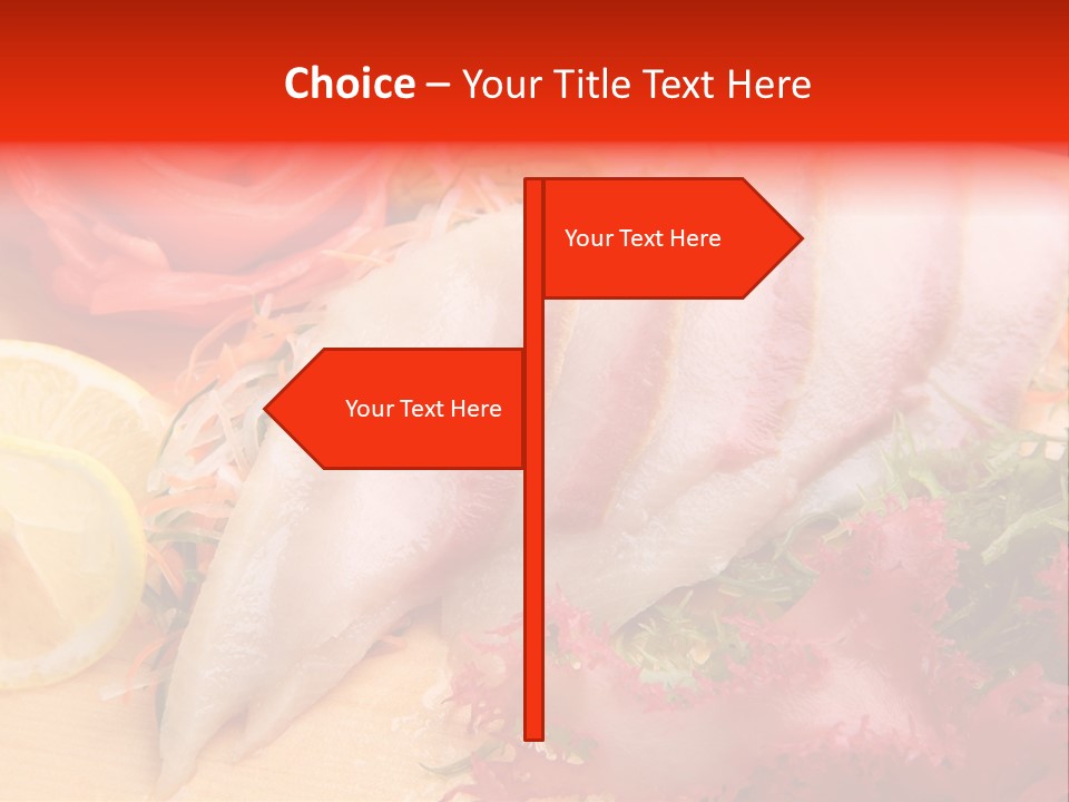 Isolated Delicacy Lunch PowerPoint Template