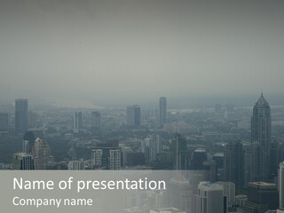 Sky Smog Tall PowerPoint Template