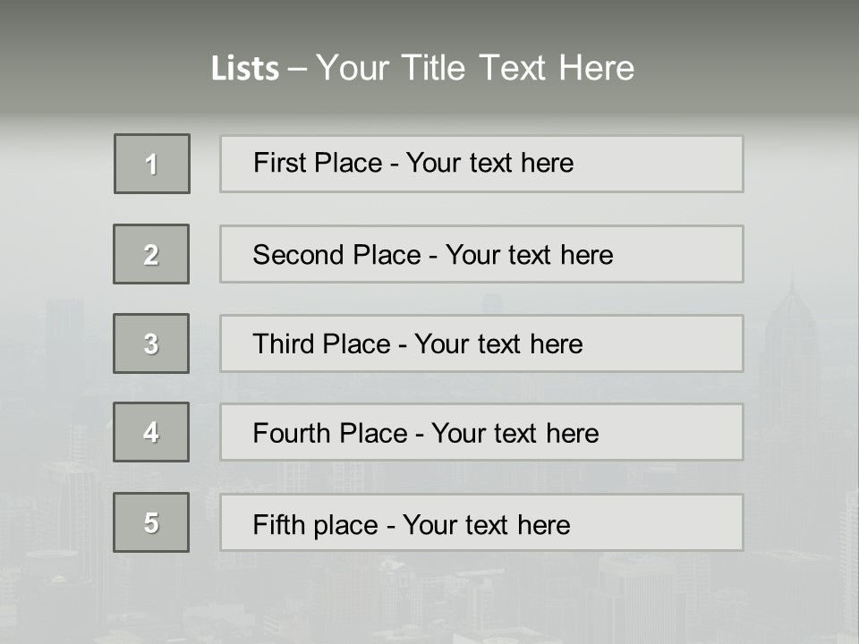 Sky Smog Tall PowerPoint Template