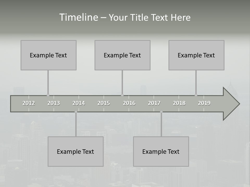 Sky Smog Tall PowerPoint Template