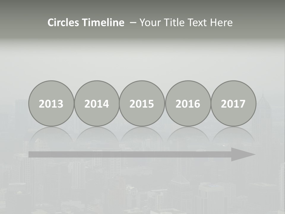 Sky Smog Tall PowerPoint Template