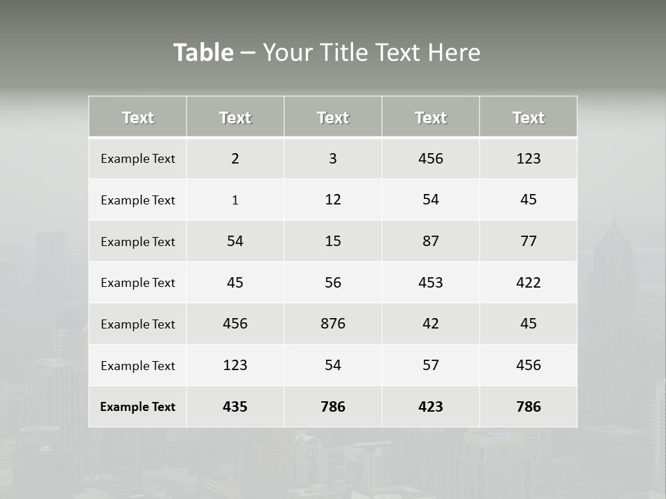 Sky Smog Tall PowerPoint Template