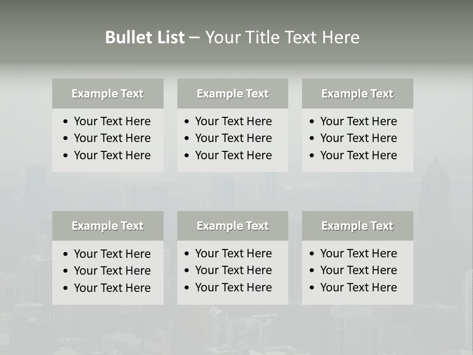 Sky Smog Tall PowerPoint Template