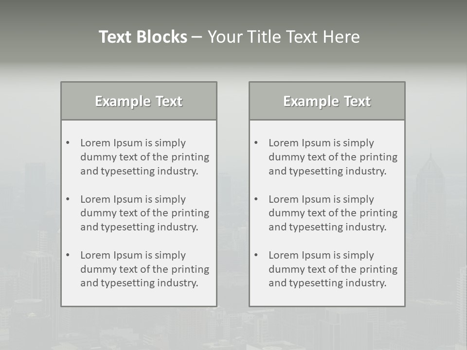 Sky Smog Tall PowerPoint Template