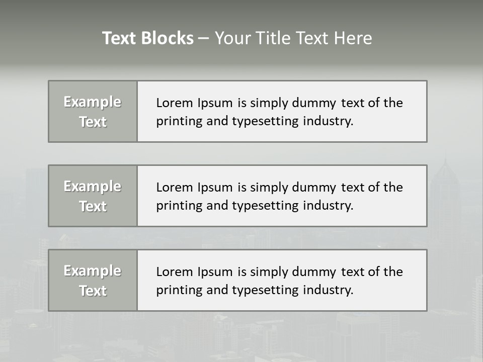 Sky Smog Tall PowerPoint Template
