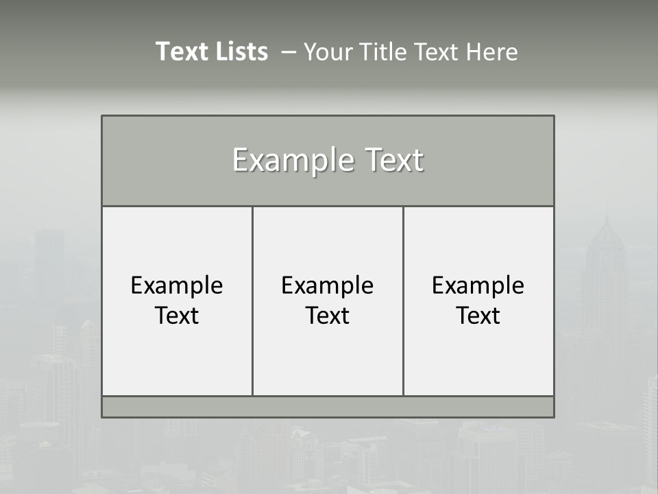 Sky Smog Tall PowerPoint Template