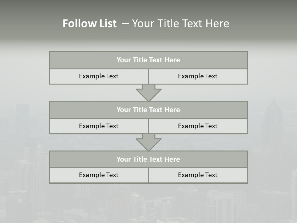 Sky Smog Tall PowerPoint Template