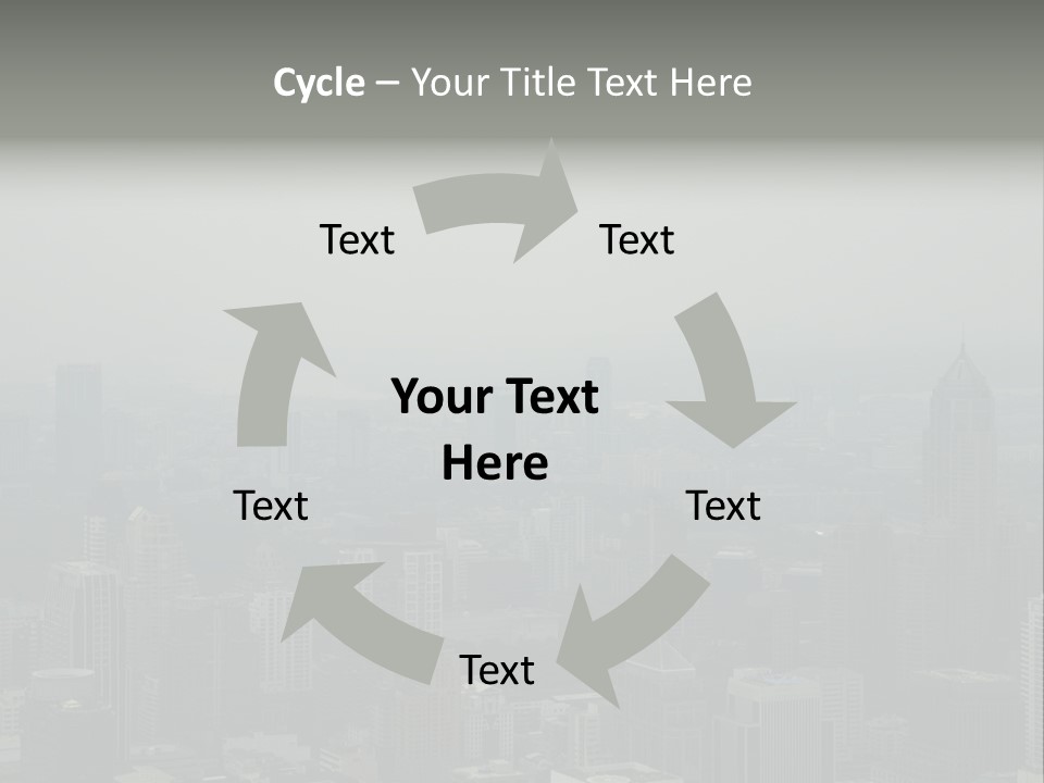 Sky Smog Tall PowerPoint Template