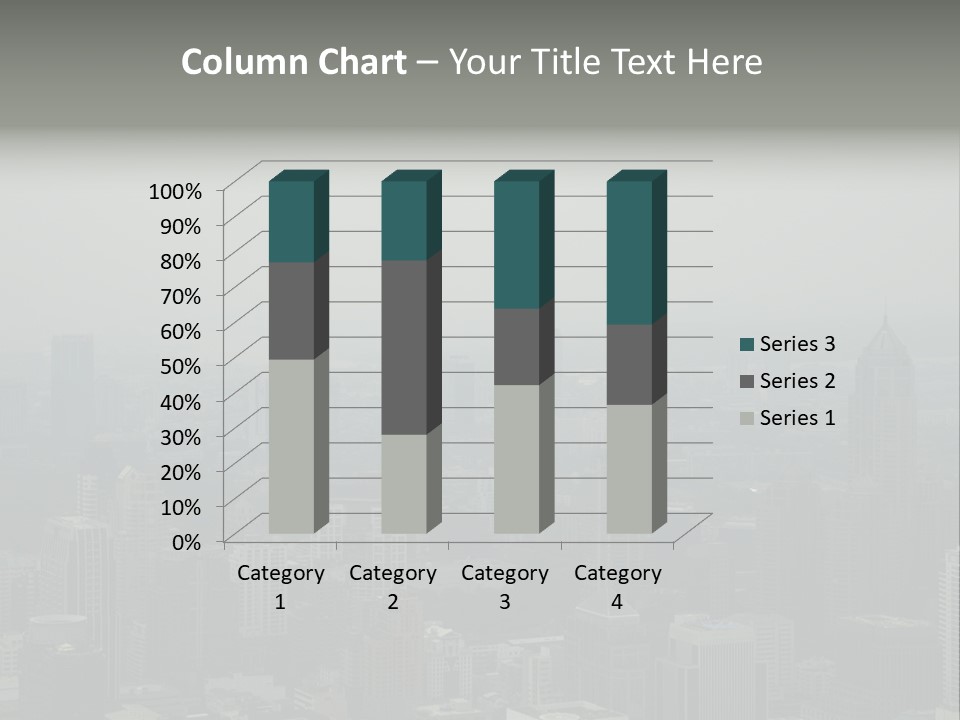 Sky Smog Tall PowerPoint Template