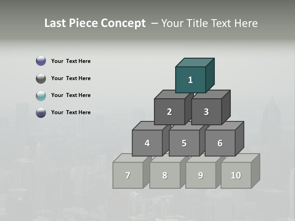 Sky Smog Tall PowerPoint Template