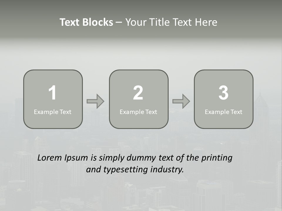 Sky Smog Tall PowerPoint Template