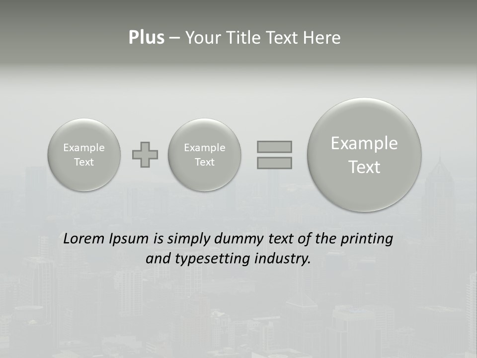 Sky Smog Tall PowerPoint Template