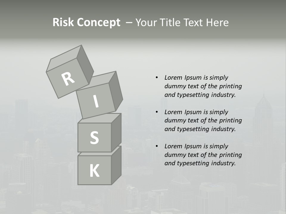 Sky Smog Tall PowerPoint Template