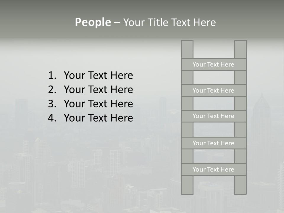 Sky Smog Tall PowerPoint Template