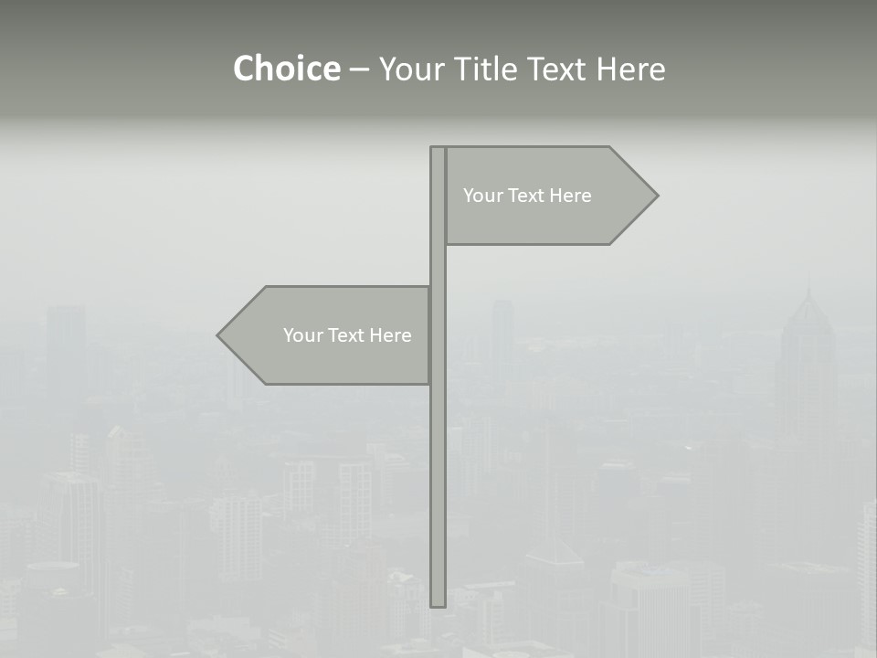 Sky Smog Tall PowerPoint Template