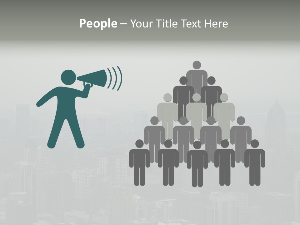Sky Smog Tall PowerPoint Template