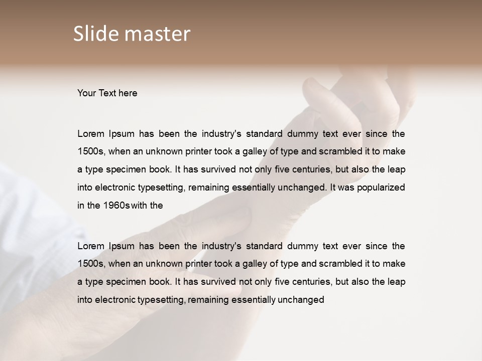 Discomfort Numbness Health Care PowerPoint Template