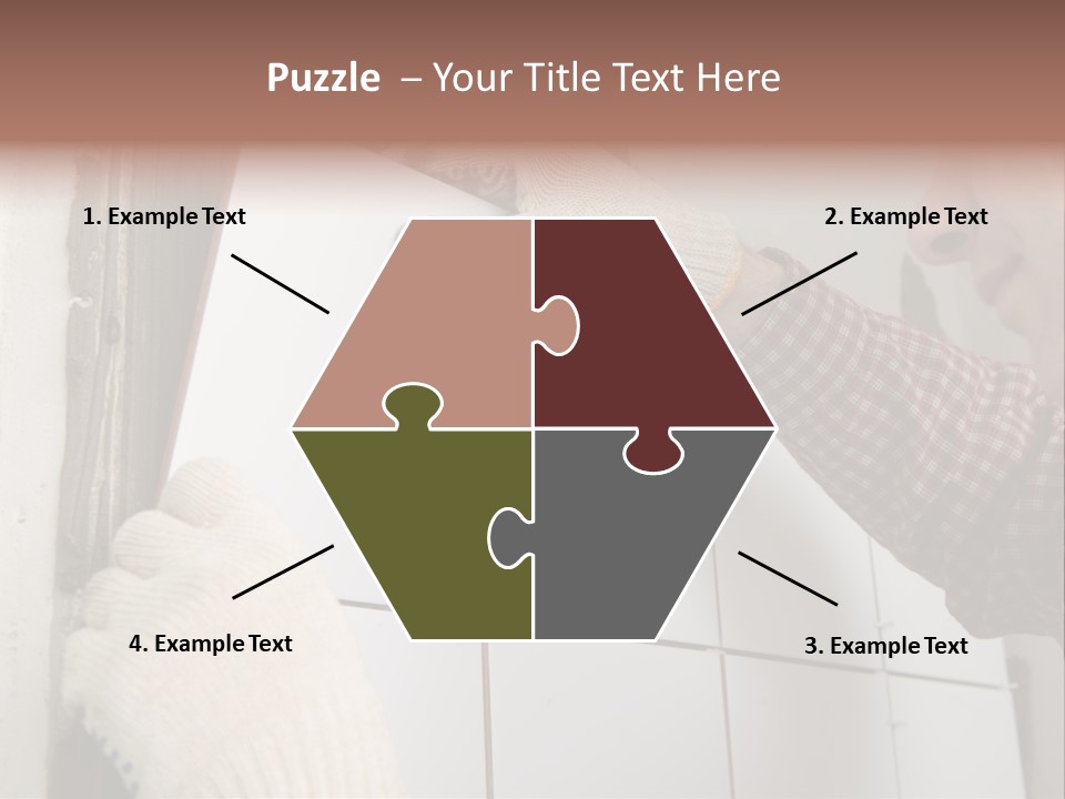 Working Construction Worker Wall PowerPoint Template