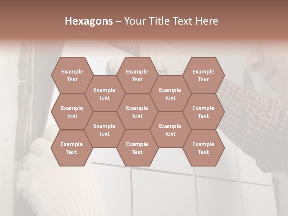 Working Construction Worker Wall PowerPoint Template