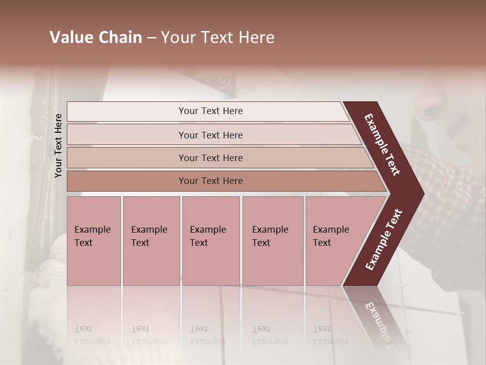 Working Construction Worker Wall PowerPoint Template