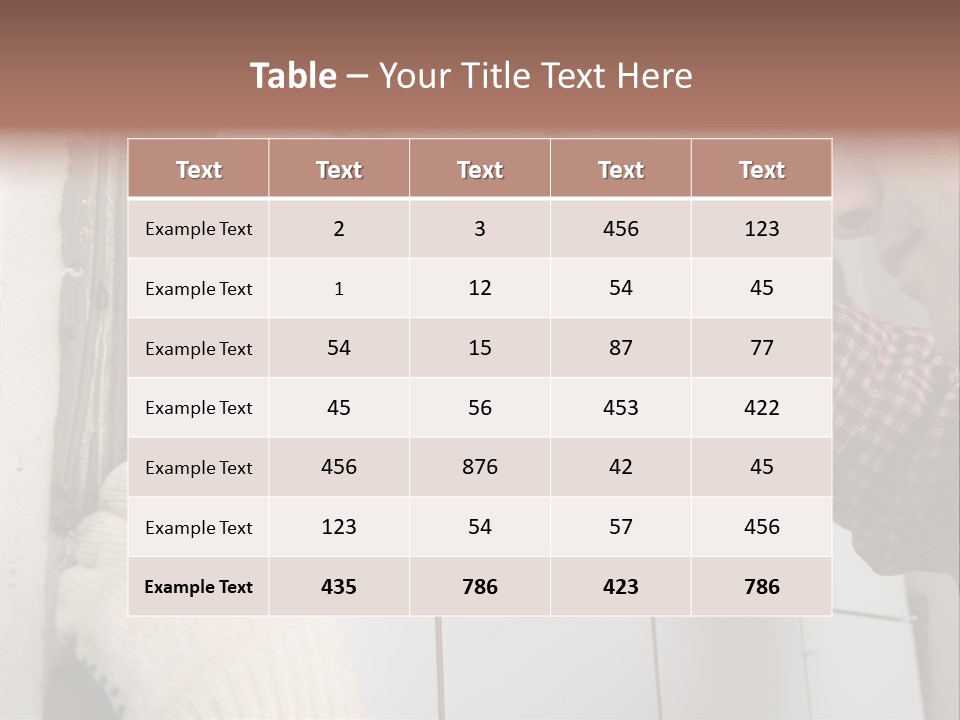 Working Construction Worker Wall PowerPoint Template