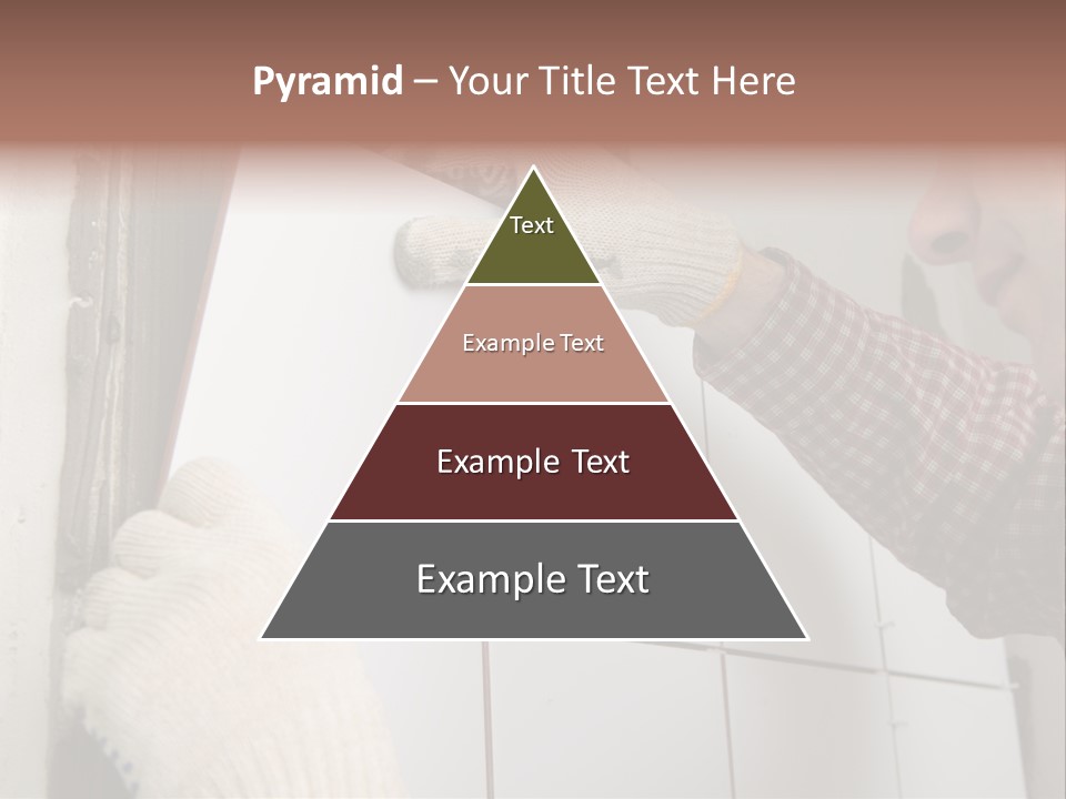 Working Construction Worker Wall PowerPoint Template