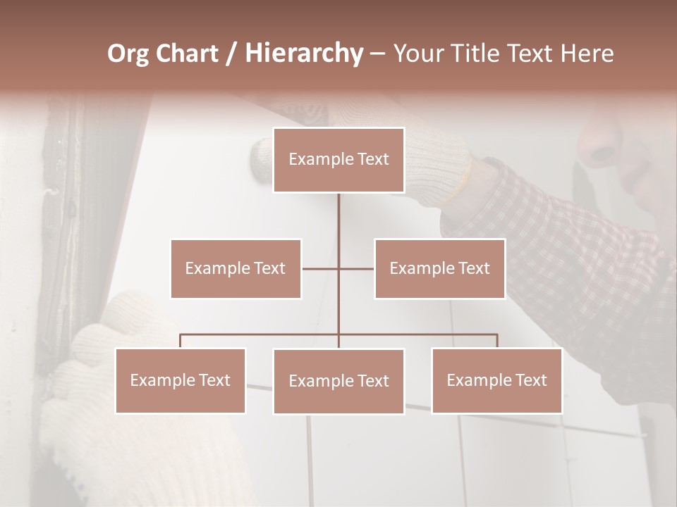 Working Construction Worker Wall PowerPoint Template