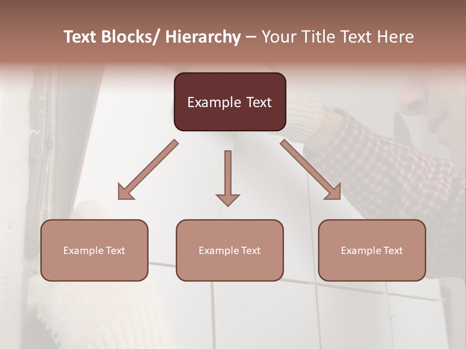 Working Construction Worker Wall PowerPoint Template