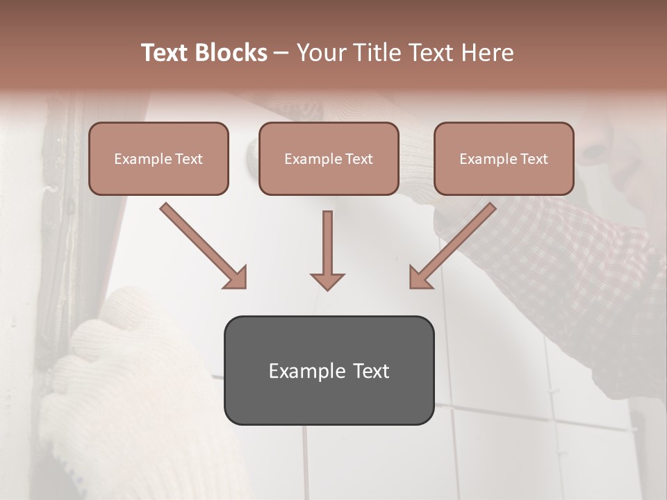 Working Construction Worker Wall PowerPoint Template