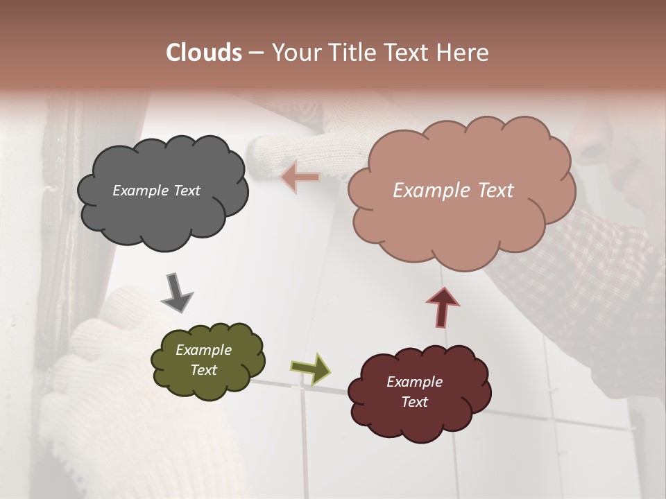 Working Construction Worker Wall PowerPoint Template