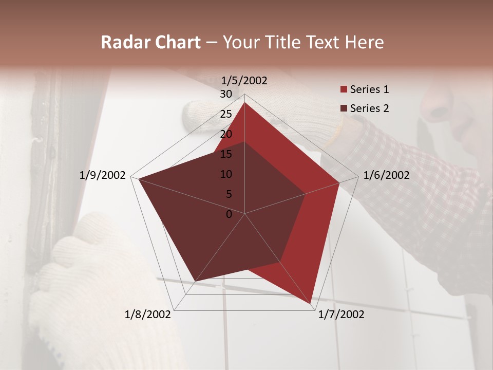 Working Construction Worker Wall PowerPoint Template