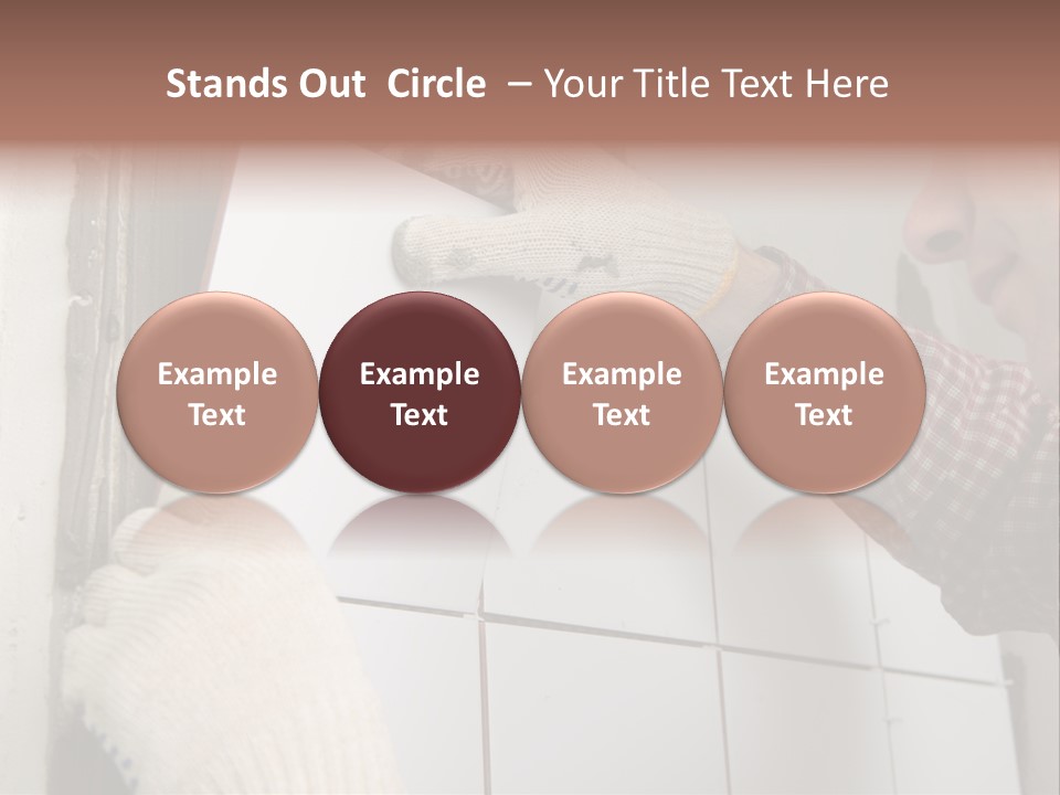 Working Construction Worker Wall PowerPoint Template