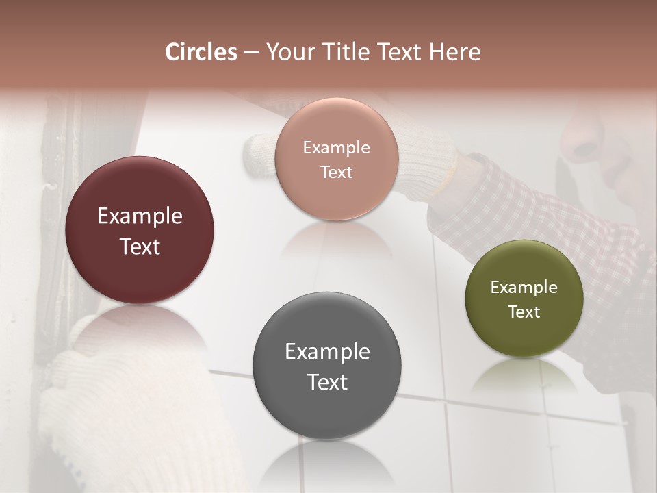 Working Construction Worker Wall PowerPoint Template