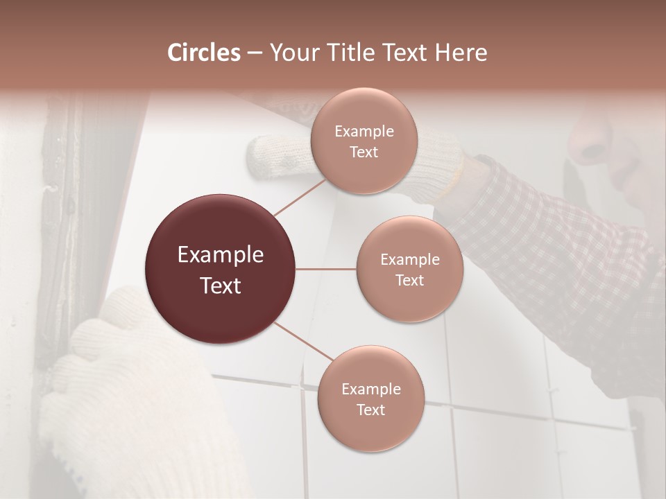 Working Construction Worker Wall PowerPoint Template