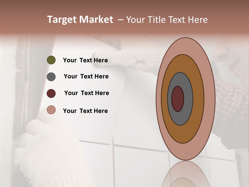 Working Construction Worker Wall PowerPoint Template