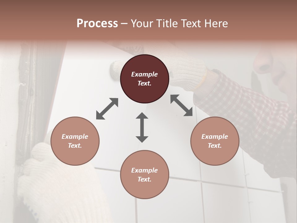 Working Construction Worker Wall PowerPoint Template