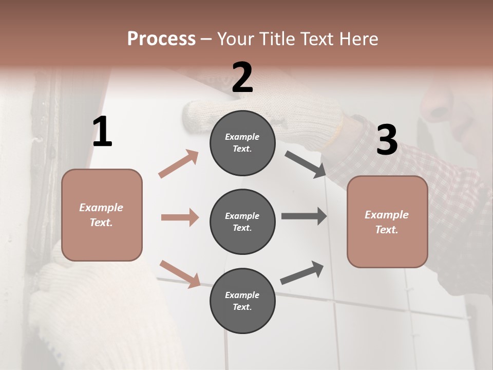 Working Construction Worker Wall PowerPoint Template