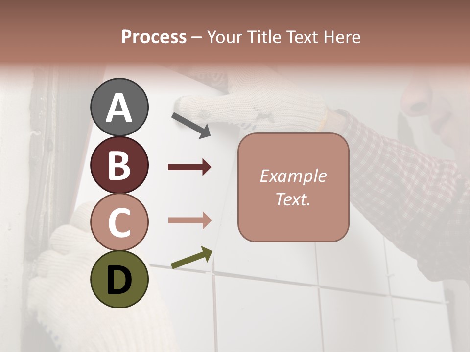 Working Construction Worker Wall PowerPoint Template