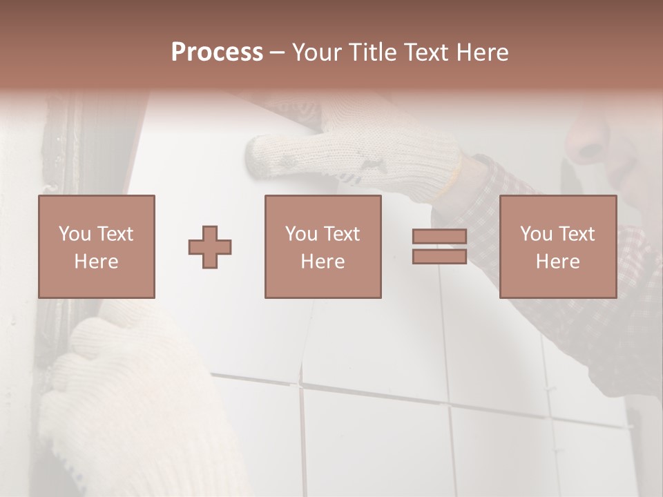 Working Construction Worker Wall PowerPoint Template