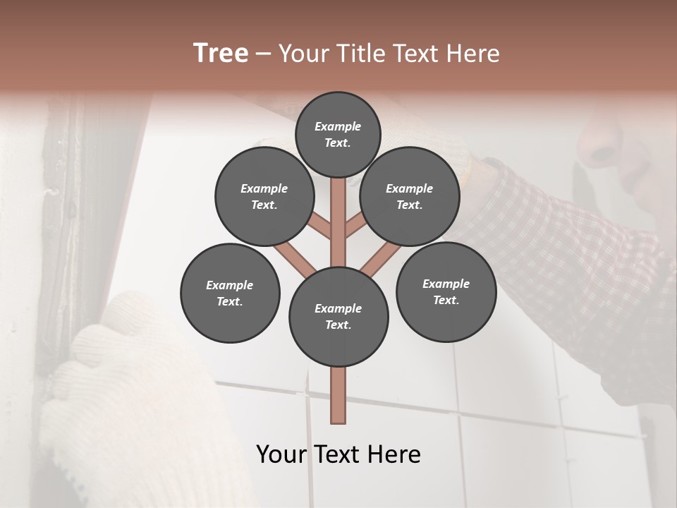 Working Construction Worker Wall PowerPoint Template